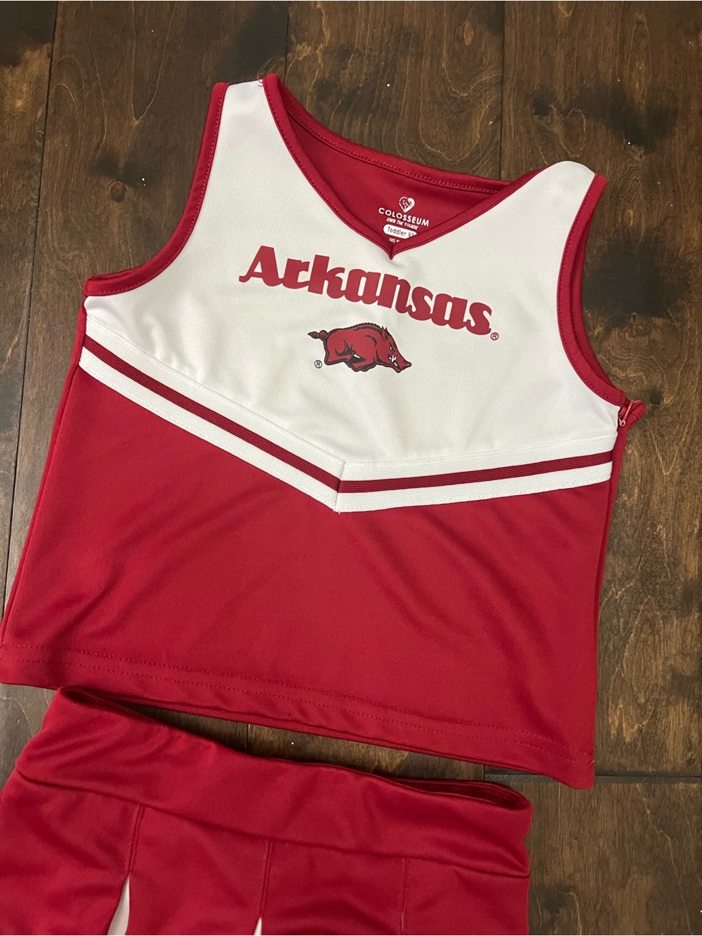 Arkansas Razorbacks Cheer Uniform - Picture 3 of 6